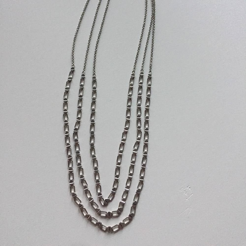 Lucky brand three strand chain necklace